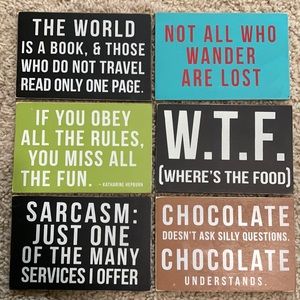 Wood Postcards Decor